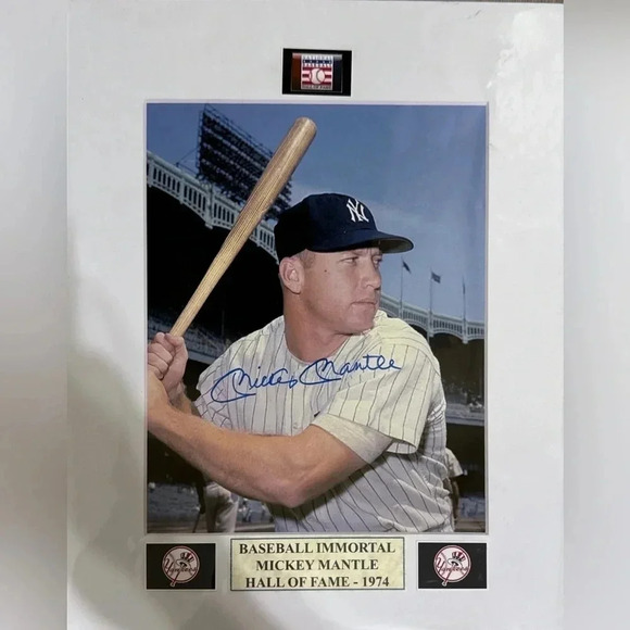 New York Yankees Mickey mantle autographed photo - Picture 1 of 1